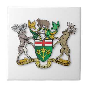 Ontario coat of arms tile