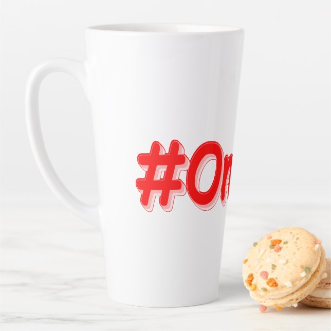"#Ontario " Cute Design. Buy Now Latte Mug (In Situ)
