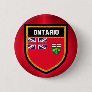 Ontario Flag 2 Inch Round Button
