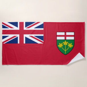 Ontario Flag Beach Towel