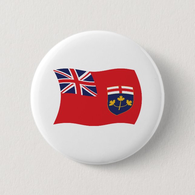 Ontario Flag Button (Front)