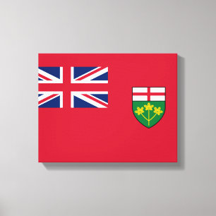 Ontario Flag Canvas Print