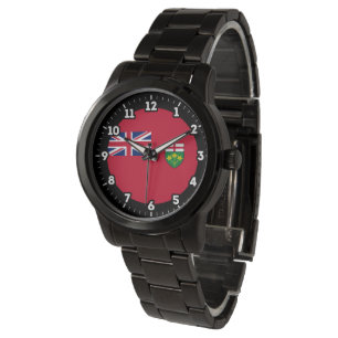 Ontario Flag Graphic Dial Watch