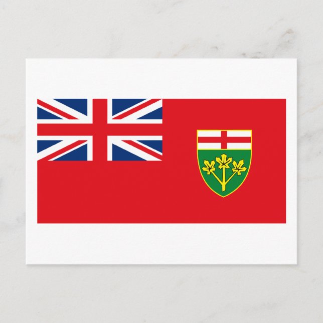 Ontario Flag Postcard (Front)