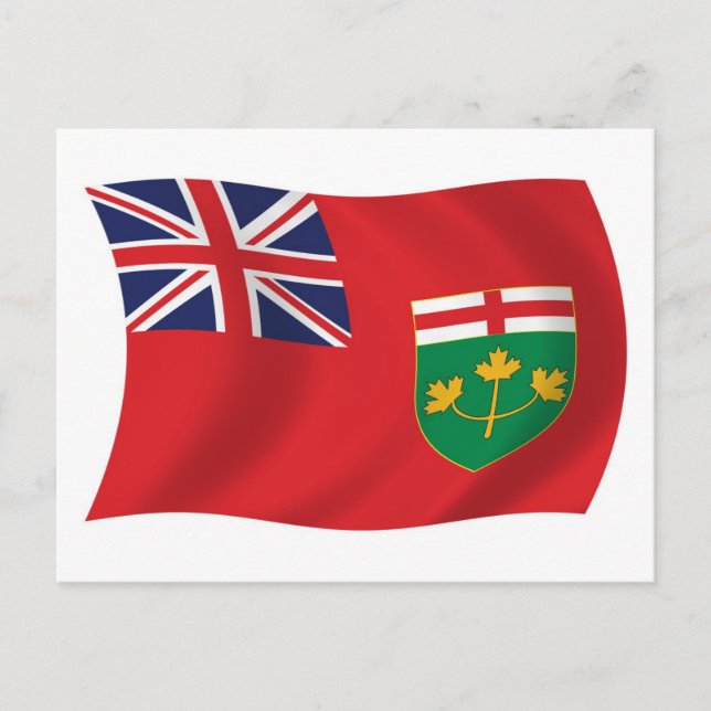 Ontario Flag Postcard (Front)