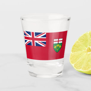 Ontario Flag Shot Glass