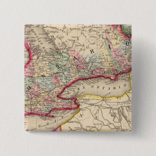 Ontario Map by Mitchell 2 Inch Square Button