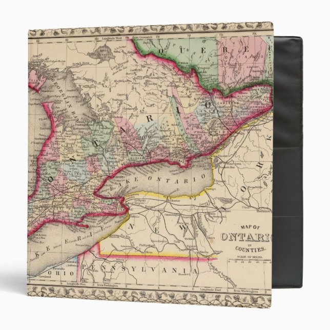 Ontario Map by Mitchell Binder (Front/Inside)