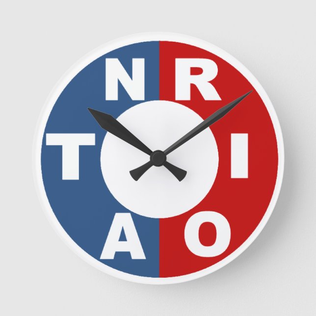 ONTARIO medium round Acrylic Design Clock (Front)