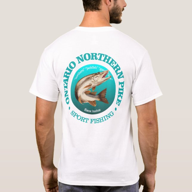 Ontario Pike Fishing T-Shirt (Back)