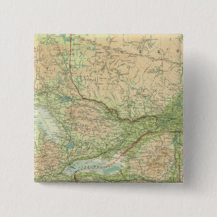 Ontario & Quebec 2 Inch Square Button
