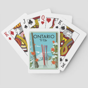 Ontario To Ski Playing Cards