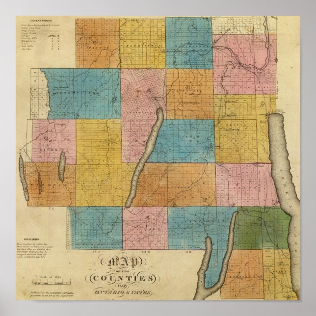 Ontario, Yates counties Poster (Front)