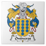 Ontiveros Family Crest Tile<br><div class="desc">Ontiveros Coat of Arms</div>