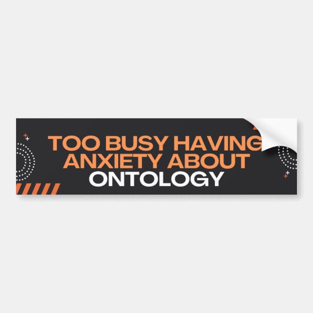 Ontology Bumper Sticker (Front)