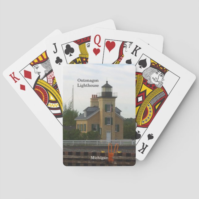 Ontonagon Lighthouse playing cards (Back)