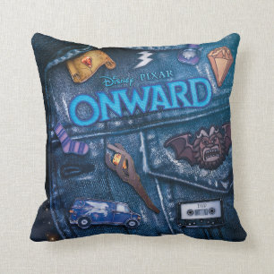 Onward   Barley Vest Poster Art Throw Pillow