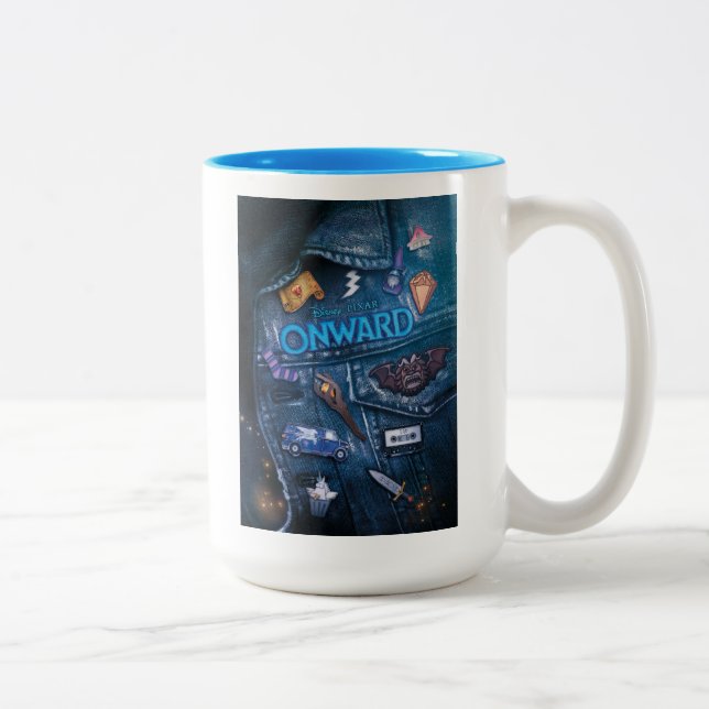 Onward | Barley Vest Poster Art Two-Tone Coffee Mug (Right)