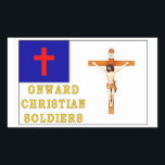 ONWARD CHRISTIAN SOLDIERS STICKER<br><div class="desc">RELIGIOUS</div>