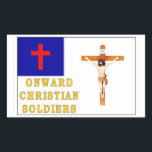 ONWARD CHRISTIAN SOLDIERS STICKER<br><div class="desc">RELIGIOUS</div>