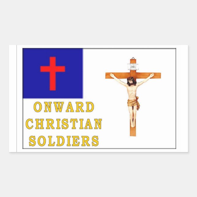ONWARD CHRISTIAN SOLDIERS STICKER (Front)