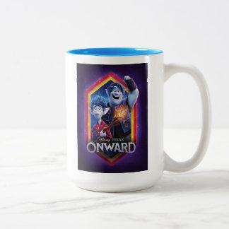 Onward | Ian and Barley Poster Art Two-Tone Coffee Mug