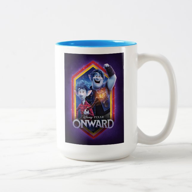 Onward | Ian and Barley Poster Art Two-Tone Coffee Mug (Right)