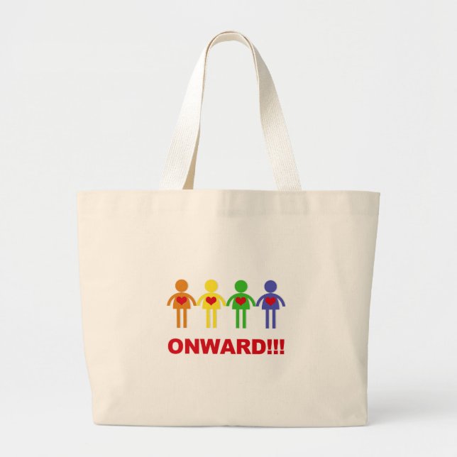 Onward!!! Large Tote Bag (Front)