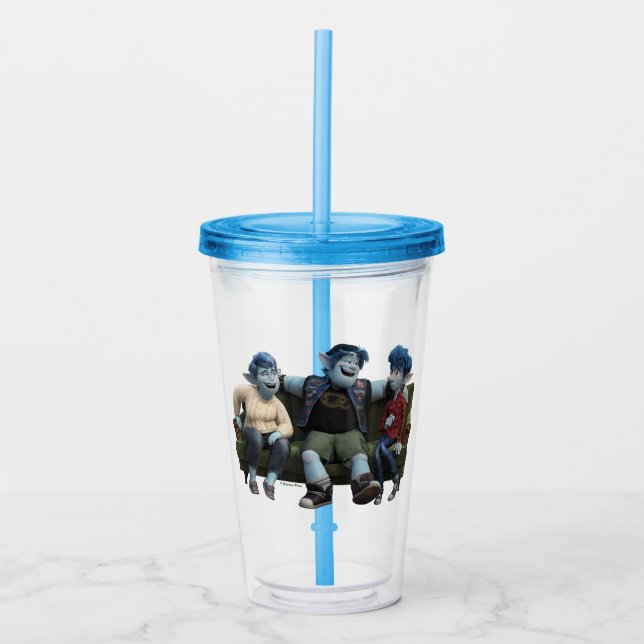 Onward | Mom, Ian & Barley Acrylic Tumbler (Front)