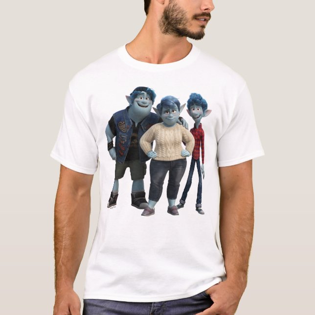 Onward | Mom, Ian & Barley T-Shirt (Front)