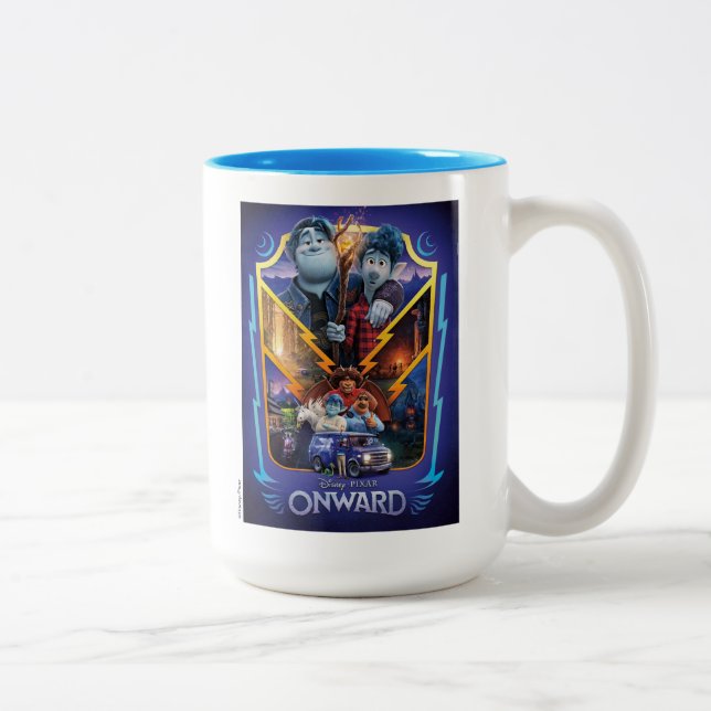 Onward | The Magic is Out There Poster Two-Tone Coffee Mug (Right)