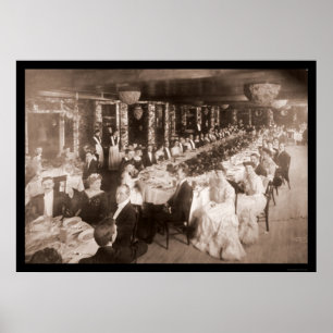 Onwentsia Ball Chicago Photo 1905 Poster