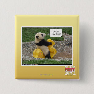 Onwurd, nobul steed! 2 inch square button