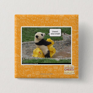 Onwurd, nobul steed! 2 inch square button