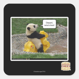 Onwurd, nobul steed! square sticker