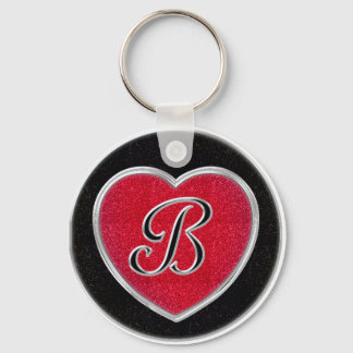 Onyx and Ruby Keychain