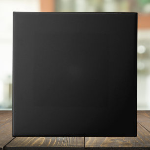 Onyx Black Solid Colour   Classic Elegant Tile