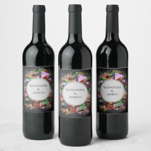Onyx Black Velvet   Chalkboard Grunge Vintage Wine Label