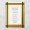 Onyx Border Yellow Real Gold Frame Wedding
