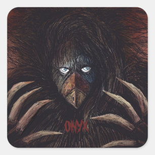 Onyx Classic Square Sticker