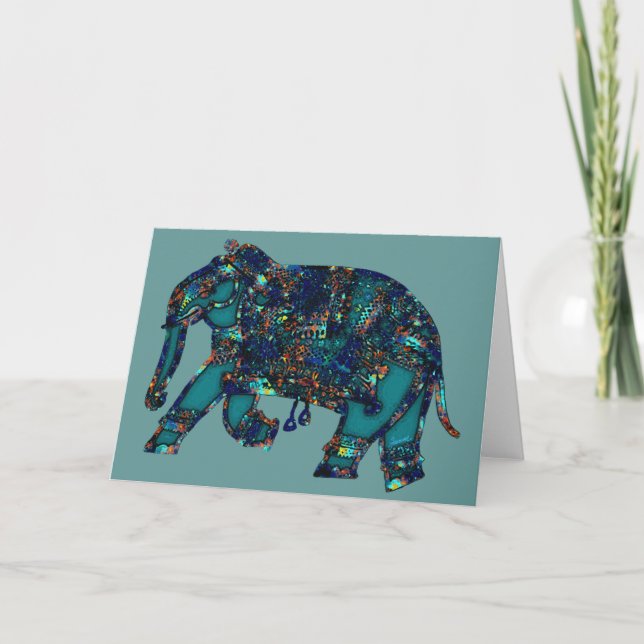 Onyx Elephant Card (Front)