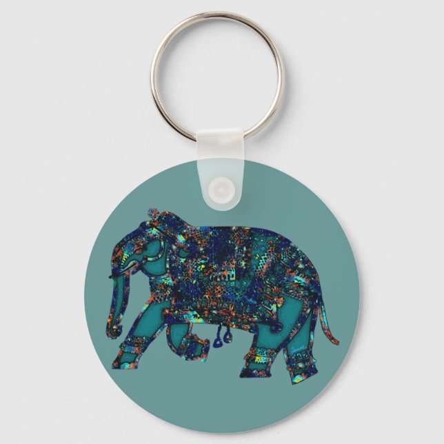 Onyx Elephant Keychain (Front)