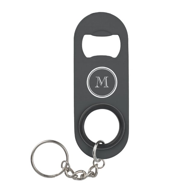 Onyx High End Coloured Personalized Mini Bottle Opener (Front)