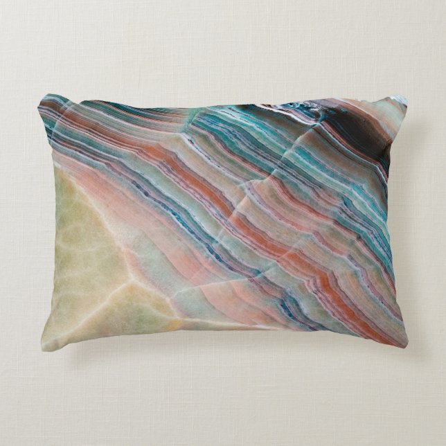 onyx marble texture background of natural stonesto accent pillow (Front)