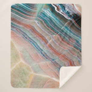 onyx marble texture background of natural stonesto sherpa blanket