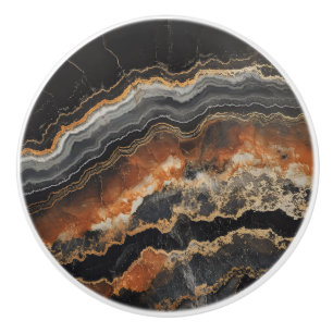 Onyx Natural Gem Pattern Ceramic Knob