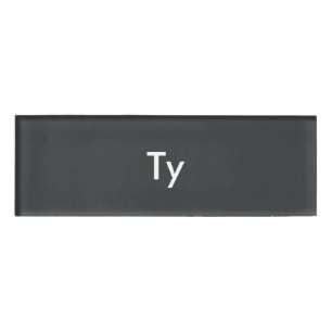 Onyx Personalized Template Name Tag