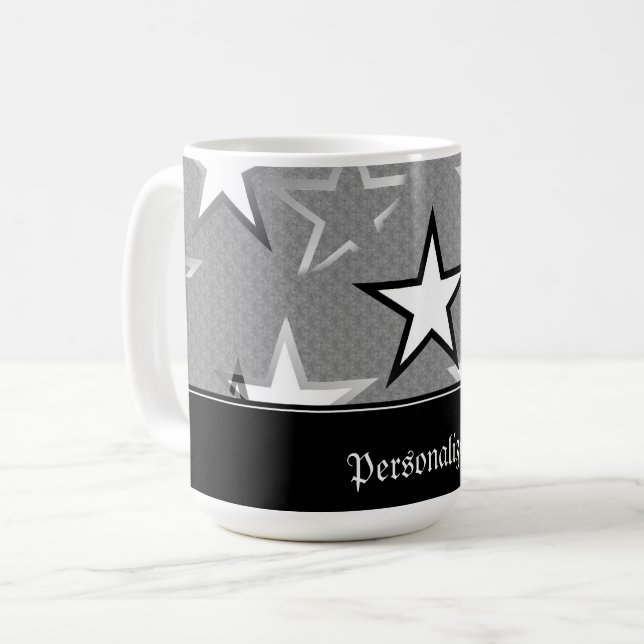 Onyx Star Explosion Coffee Mug (Front Left)