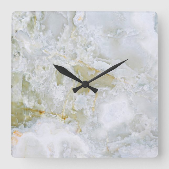 Onyx Stone Pattern Acrylic Wall Clock (Front)