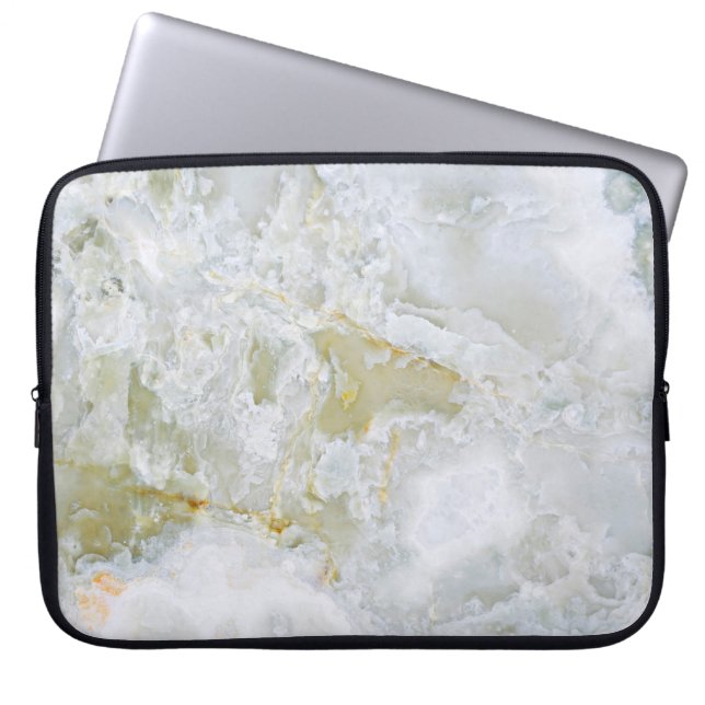 Onyx Stone Pattern Laptop Sleeve (Front)